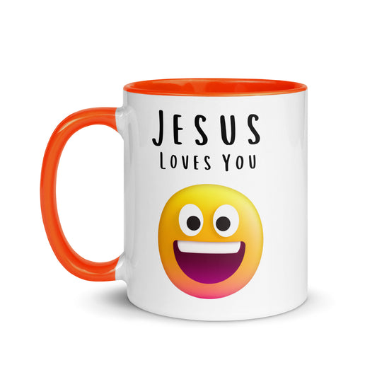 Jesus Loves You Mug with Color Inside